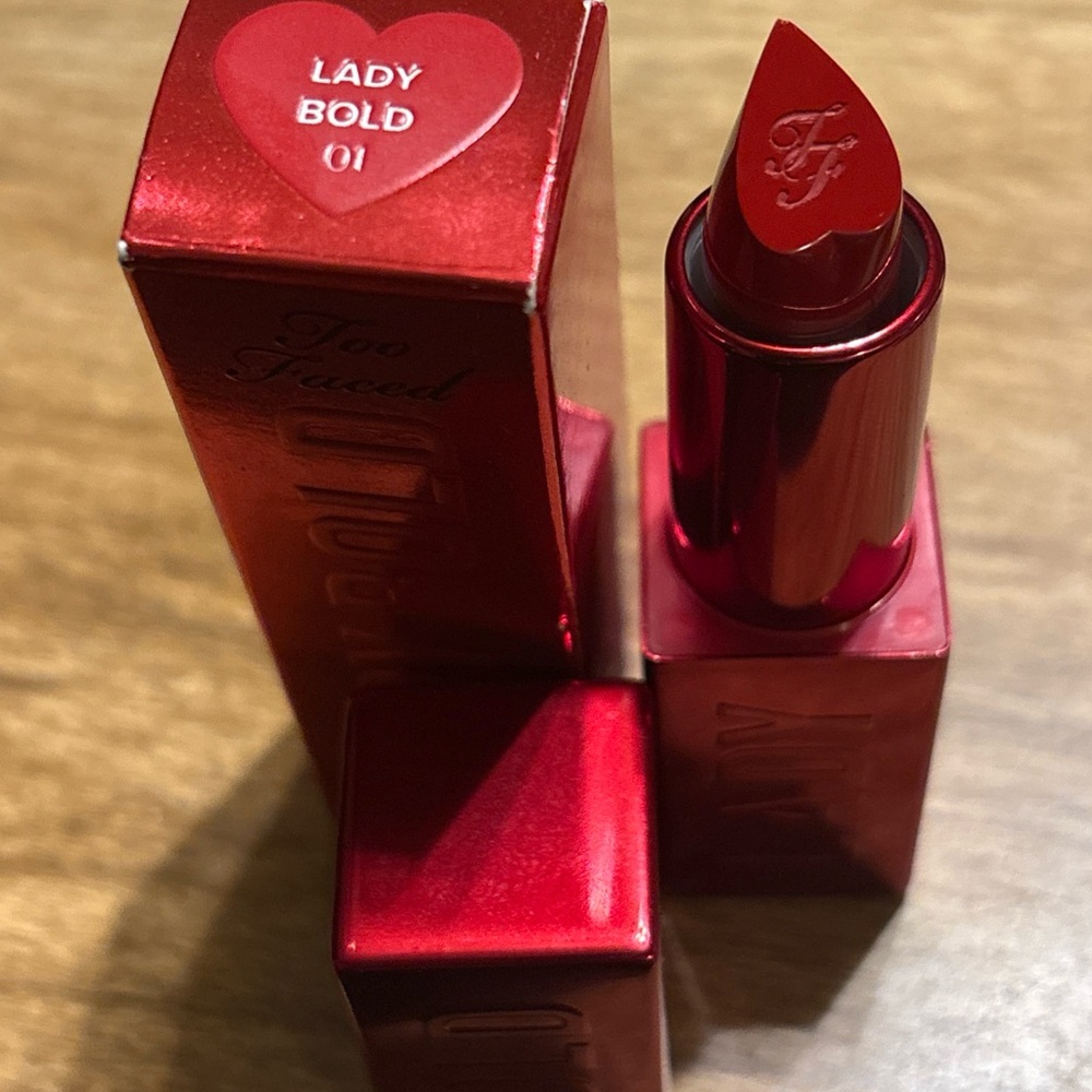 NIB~Too Faced Lady Bold Red Lipstick